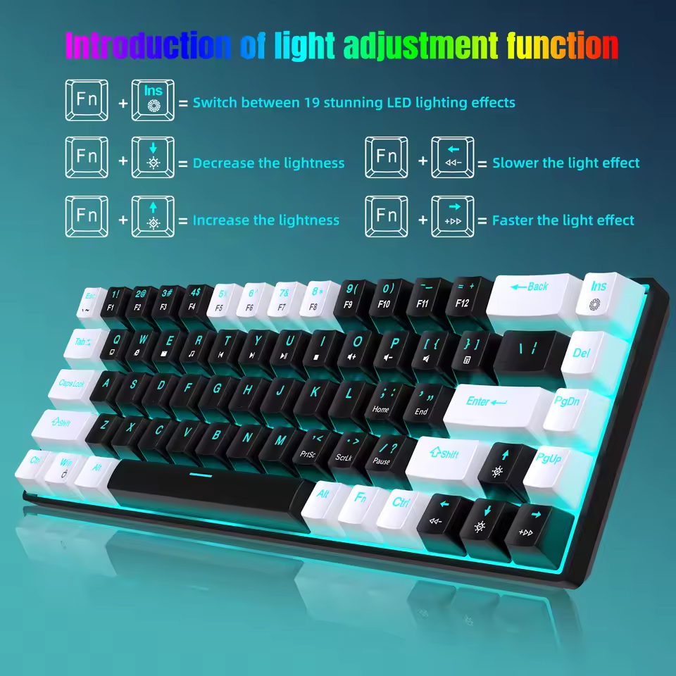 Compact and Durable Mechanical Keyboard for Enhanced Typing Experience