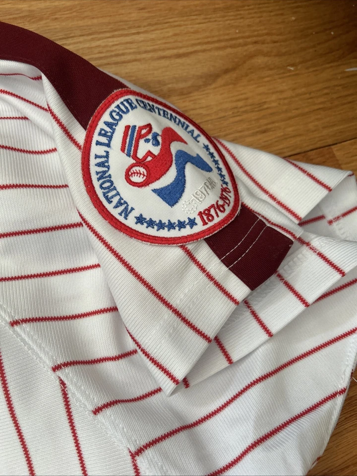 Camiseta Mitchell Ness 1976 Tug McGraw Phillies 3XL firmada por Tim Mcgraw con historia Foto 3 de 4