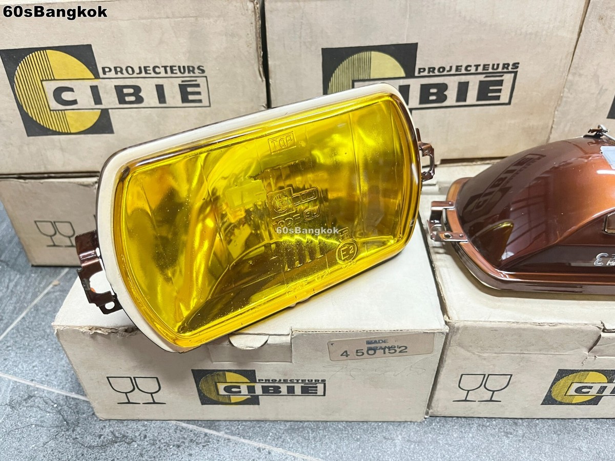 CIBIE IODE 95 FOG LIGHT PROJECTEURS Yellow lens 2 Pcs. NOS Made in
