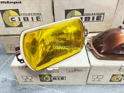 CIBIE IODE 95 FOG LIGHT PROJECTEURS Yellow lens 2 Pcs. NOS Made in