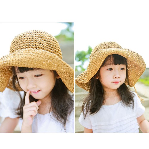 Children's Cool Hat Summer Hats for Women Beach Sun Parent-child Baby - Picture 6 of 12
