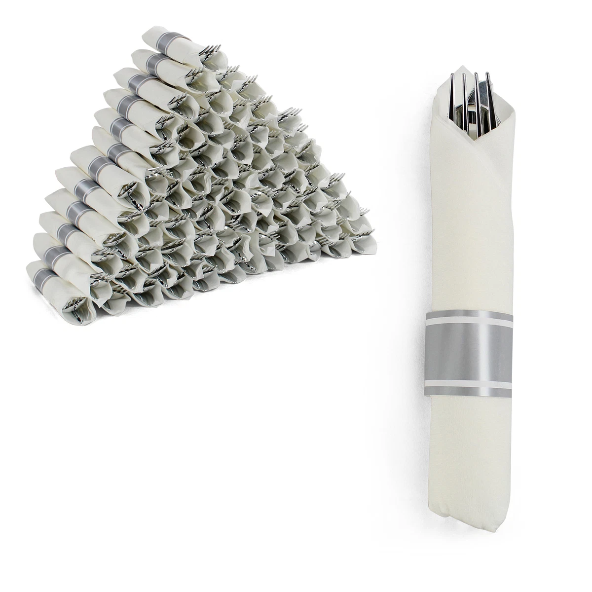 Silver disposable hotsell silverware