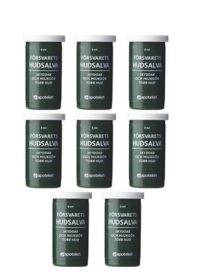 8x Schwedische Streitkräfte Hudsalva Original, 9ml - Försvarets Skin Savior!