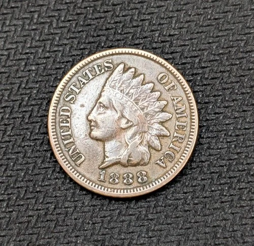 1888 Indian Head Cent Small Penny VF+