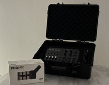 TC-Helicon GoXLR Mixer + Stand + Hard Case & Rode PodMic – Streamer Bundle