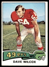 1975 Topps Dave Wilcox San Francisco 49ers #331 VG/EX