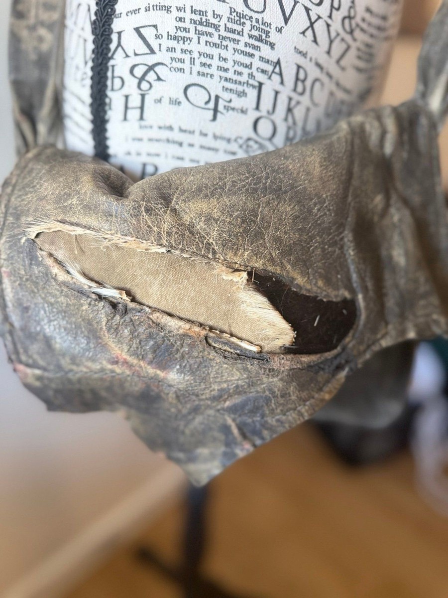 Handmade Distressed Leather Crossbody Bag View 4