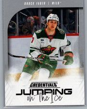 2024-25 Upper Deck Credentials - Jumping on the Ice Brock Faber #JI-BF
