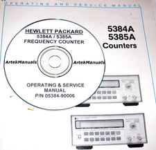 HP 5384A 5385A Operating & Service Manual  (good schematics) w/ all pages