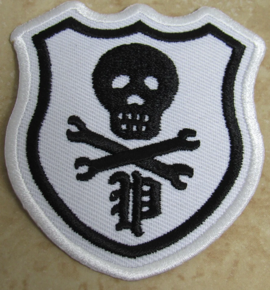 Polo Ralph Lauren Rugby White Skull And Bones Embroidered Iron On Patch! - Image 3 of 4