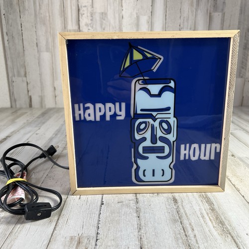 Tiki/Happy Hour Custom Sign Fronts Used For Shadow Box Style Light Bar