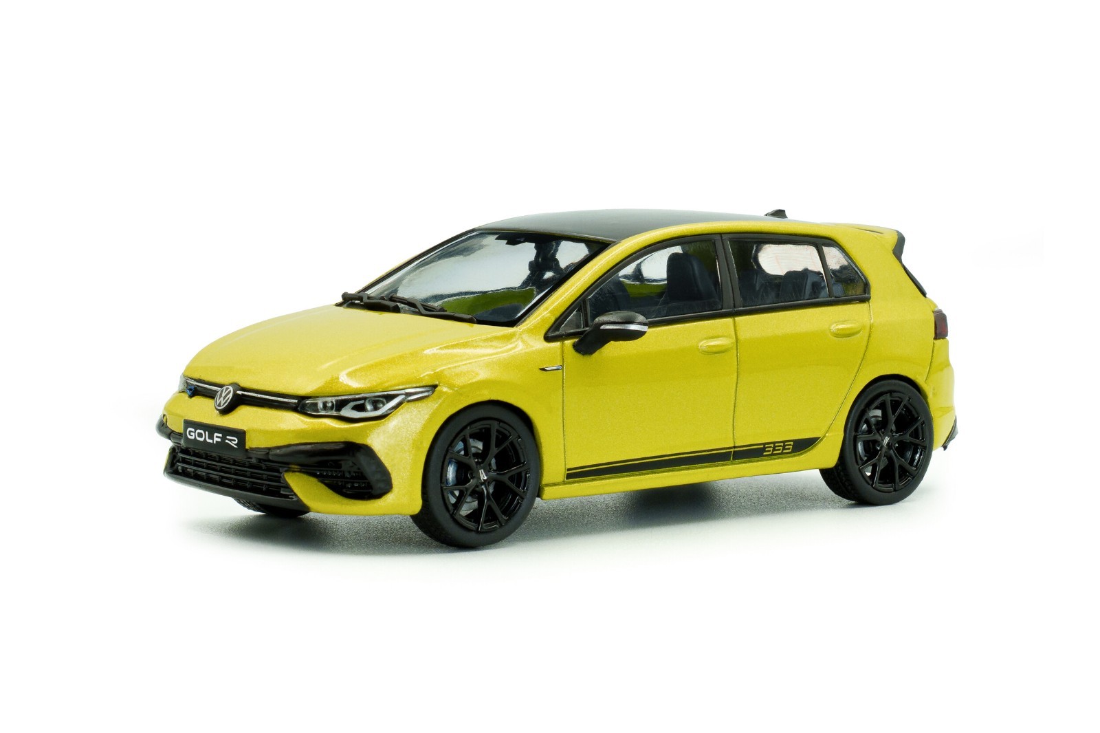 Golf R 333 Volkswagen Solido 1/43 voiture miniature jaune lime 2023 4311804