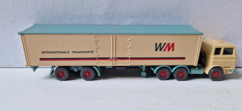 Wiking 1:87 gelber Katalog 512/1A MB Sattelzug WM Transporte ohne OVP - Bild 4 von 4