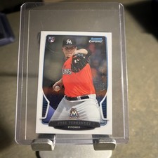 2013 Bowman Chrome Mini RC Jose Fernandez #322 Miami Marlins