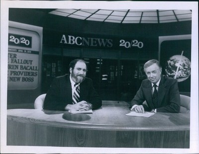 Commentator Hugh Downs & Co-Host On Abc 20/20 Tv Historic Vintage Photo 7x9