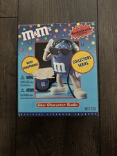Vintage M M's Radio Shack "Blue Character Radio" with Headphones New Old Stock
