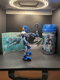 LEGO BIONICLE Gali Nuva 8570 Complete Set with Canister & Instruction Manual