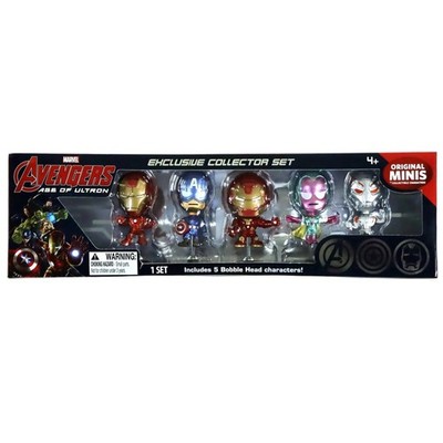 Marvel Avengers: Age of Ultron - Superhero Bobble Head Mini Figures Collector Se