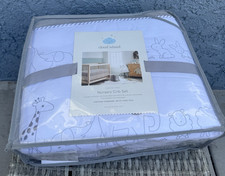 Cloud Island- Crib Bedding Set In the Clouds 4pc, Platinum