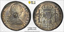 GREAT BRITAIN Bank Dollar Mexico 8 Reales 1797 George III. PCGS AU50 Countermark