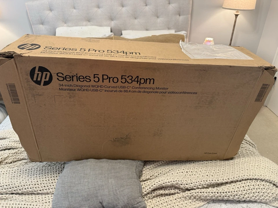 HP Series 5 Pro 34 inch WQHD USB-C Curved Conferencing Monitor - 534pm - Image 3 of 4