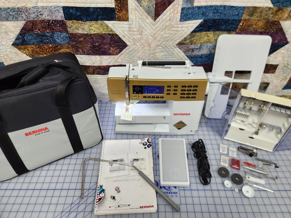 Bernina B 530 GOLD Sewing Machine, Accessories included,Professionally Serviced! - Image 2 of 4