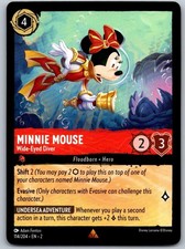 Minnie Mouse - Wide-Eyed Diver 114/204 Rare Rise of the Floodborn Lorcana NM