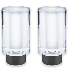 BLASTHOME Faceted Pillar Finials For Signature Collection Rods Matte Graphite