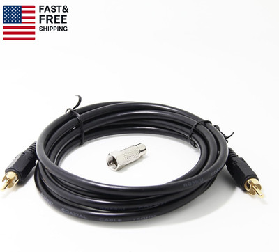 RCA Video Cable with RF TV Connector for Atari 2600 Jr 7800 Colecovision 6Ft