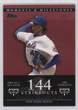 2007 Topps Moments & Milestones Red 1/1 Pedro Martinez #142 HOF 0c6