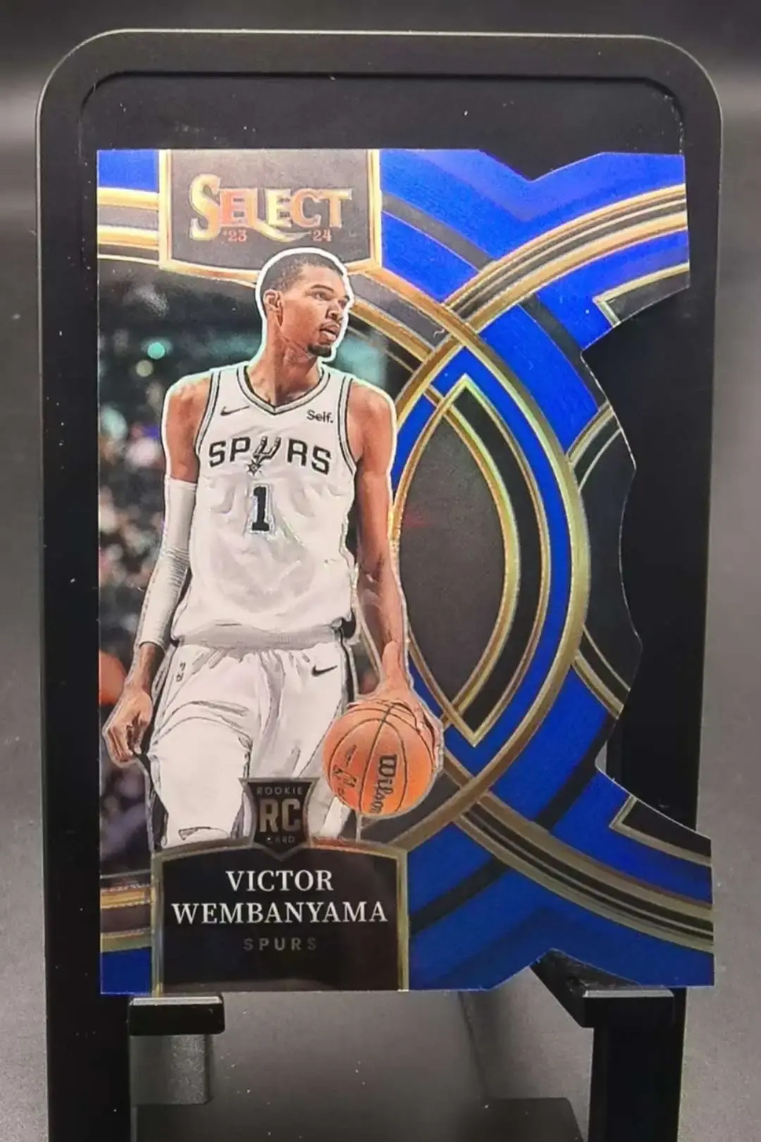 Victor Wembanyama 2023-24 Panini Select 152/249 RC Blue Die-Cut #121 Prizm -GC88