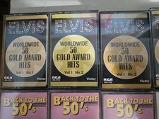 elvis presley Cassette Tapes And 50s Compilation Cassette Tapes