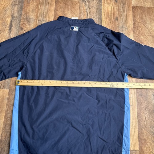 Tampa Bay Devil Rays Jacket Youth Medium Blue Majestic Athletic Baseball 6437 - Picture 10 of 12