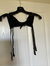 Vintage Christian Dior 80  s Black Lace Garter Belt Size Large 4607 NWOT