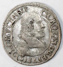 3 Kreuzer 1669, Olmütz-bistum, Karl II (1664-1695)    # 0023