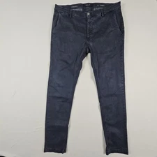 Replay Zeumar Mens Skinny Pants Stretch Trousers Hyperflex 36x32 Blue Grey 