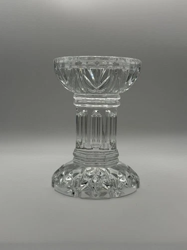 Waterford Crystal Glass Bethany 5.5" Pillar Holder Stand for 3" Candle Vintage