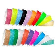 200 Wristbands Events 20-Color Variety Pack Tamper-Proof Design Prevents Reuse