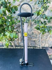 RARE PINK! Silca Italian Vintage Floor Pump With Silca Hose, Gauge And Head 80’s