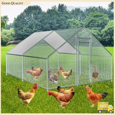 10x13 FT Outdoor Metal Chiken Dog Run Cage Animal Kennel Pet House Fence Playpen