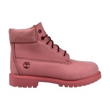 Little Kid's Timberland 6 In Premium Lace Up Medium Pink Nubuck TB0A2R19 EAA 