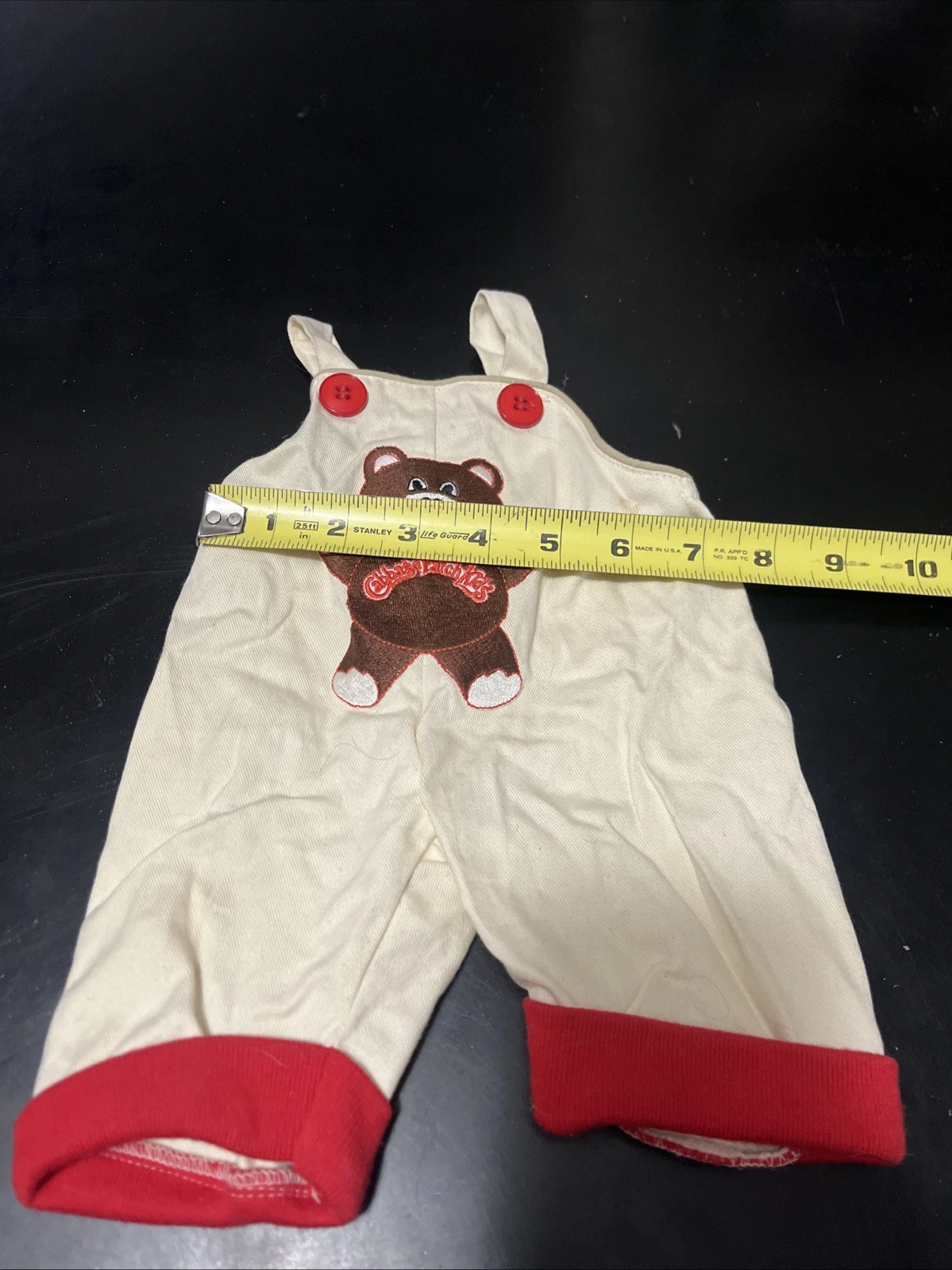 cabbage patch kid teddy bear overalls