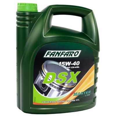 5 Liter FANFARO DSX 15W-40 CH-4/SL Motoröl E3 B3 A3 VW 505.00 501.00 MB 229.1