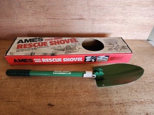 Ames Rescue Shovel Fold-Away 15-930 Orig Box Vintage Car Camping Survival Garden
