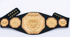 AAA Mega Championship Belt Replica Lucha Libre Campeon Mexico Wrestling Gold 4mm
