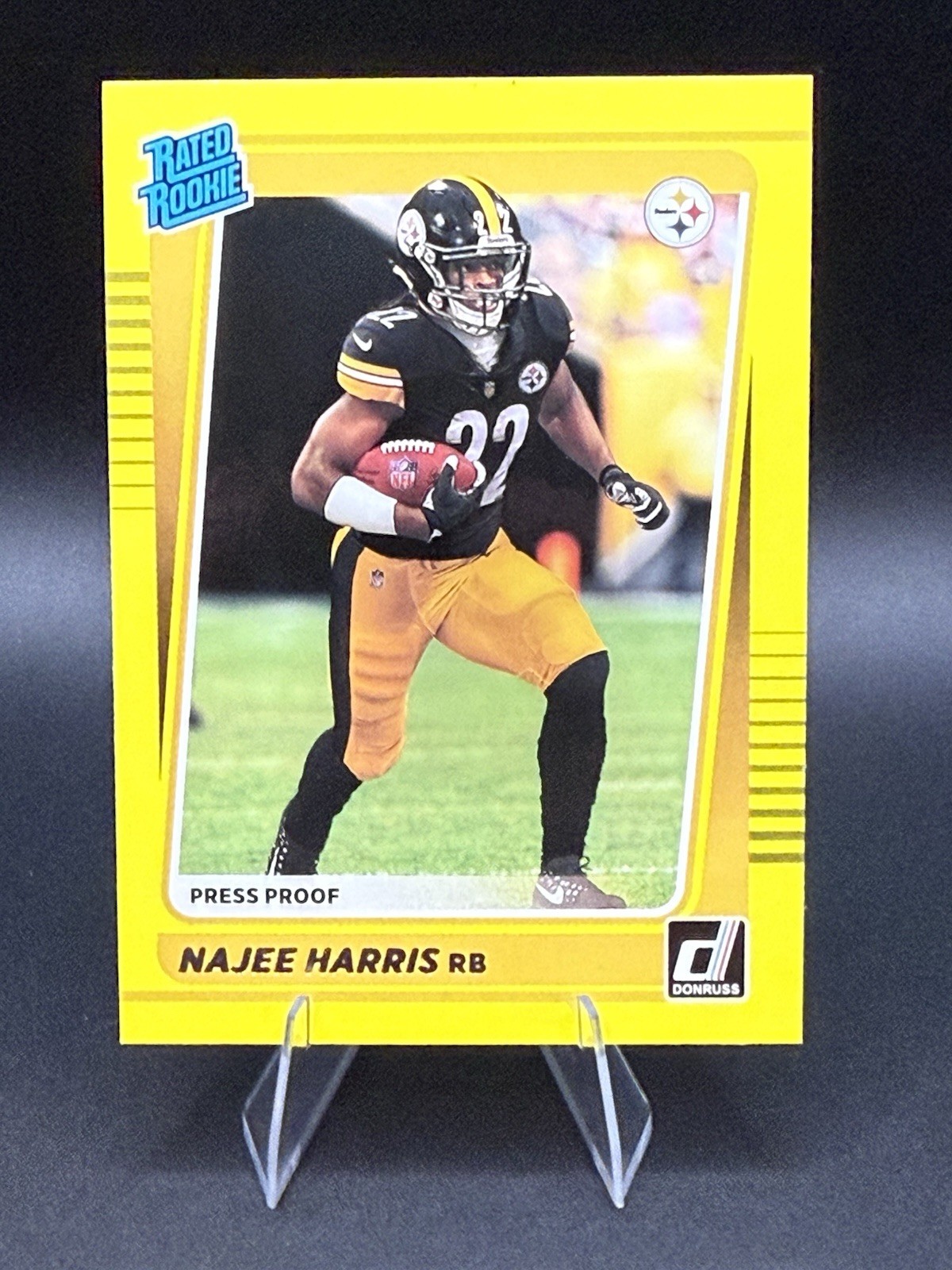 2021 Panini Donruss - Rated Rookie Najee Harris #259 Press Proof Yellow (RC) CC2