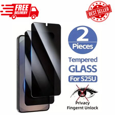2X Privacy Tempered Glass Screen Protector For Galaxy S23 S24 S25 FE Ultra Edge