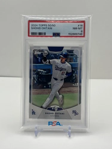 2024 Topps 50/50 Shohei Ohtani #16 HR #9 PSA 8