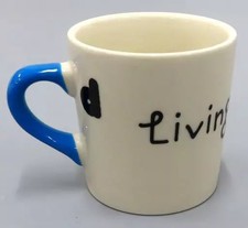 KinKi Kids Tsuyoshi Domoto Mug Blue 90mm Ceramic Living with KinKi Kids
