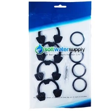 Water Softener Clips O-Rings Kit for 1 inch Softeners with 4 Clips 4 O-Rings